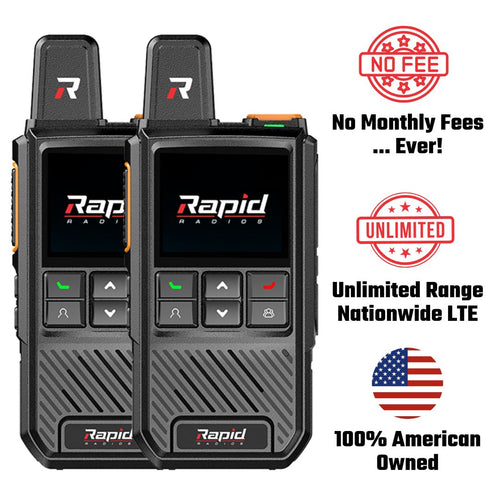 Rapid Radios G1 Nationwide LTE Push-to-Talk Walkie-Talkie