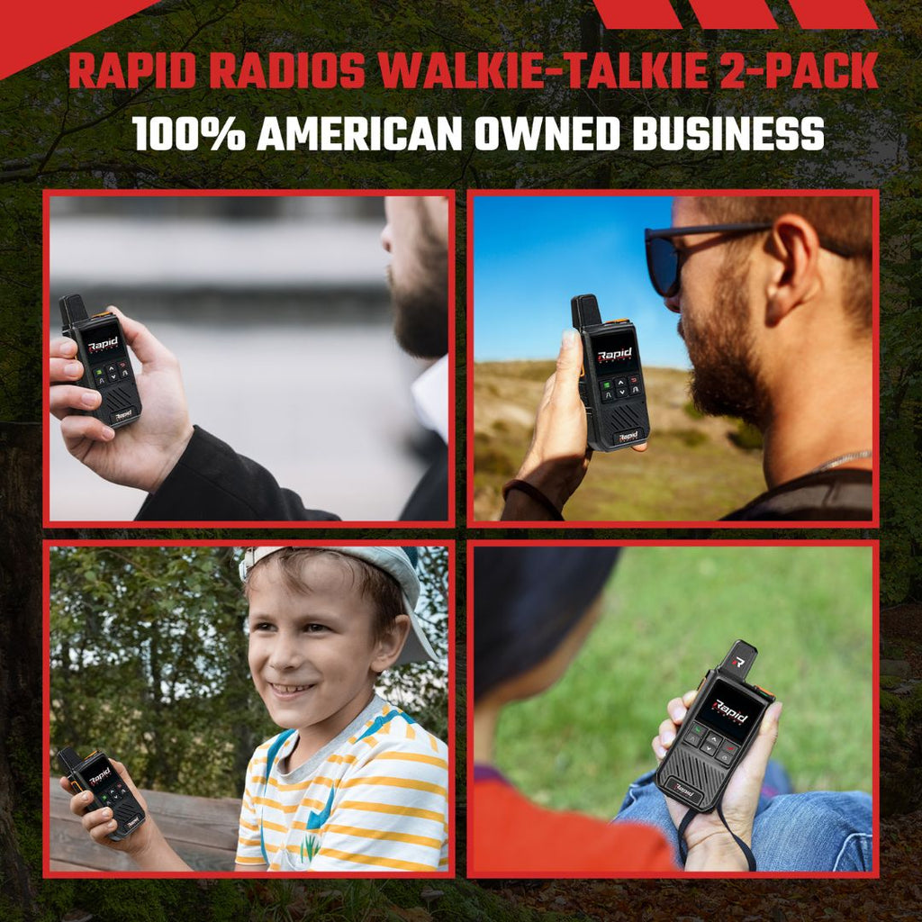 Rapid Radios G1 Nationwide LTE Push-to-Talk Walkie-Talkie